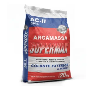 central dos pisos contagem arg spm ac2 argamassa acii cinza 20kg supermax